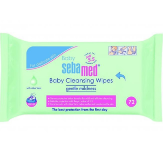Sebamed Baby Cleansing Wipes with Aloe Vera 72τμχ